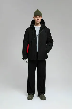 Утепленная куртка Finn Flare с капюшоном, 200 black, арт. FWF21002