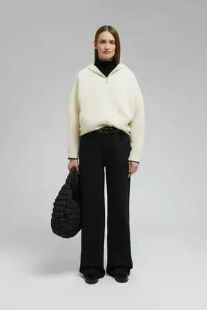 Джинсы FINN FLARE широкие с высокой посадкой, 2002 dark grey denim, арт. FAF15015