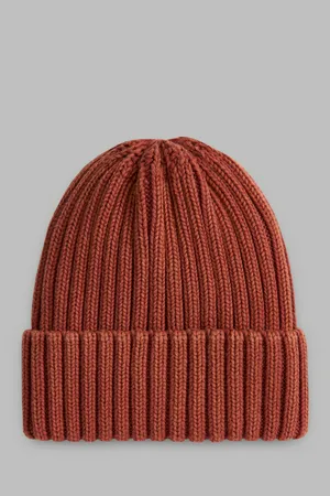 Мужская шапка FINN FLARE из хлопка, 309 crimson, арт. FAE21167