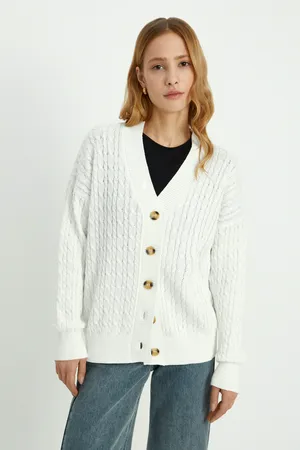 Кардиган Finn Flare с рельефным узором, 711 milk, арт. FBD11114