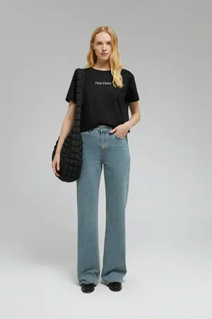 Футболка Finn Flare из мерсеризованного хлопка, 200 black, арт. BAS-100189