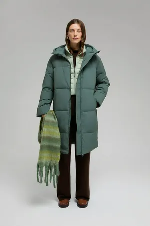 Утепленное стеганое пальто Finn Flare, 506 forest, арт. FWF11079