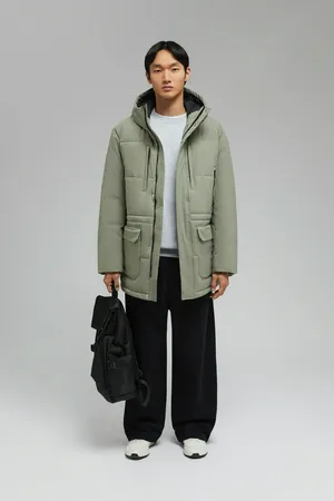 Куртка FINN FLARE утепленная с капюшоном, 929 vetiver, арт. FAF21019