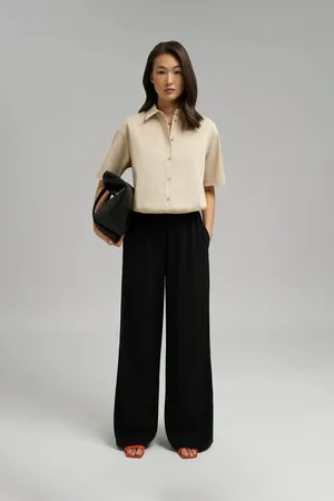 Брюки-палаццо Finn Flare, черный, арт. BAS-100209