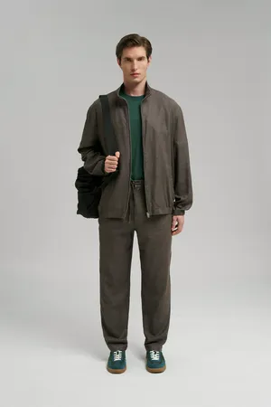 Бомбер мужской Finn Flare, 616 chocolate, арт. FSG21096