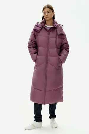 Пуховик Finn Flare с воротником-стойкой, 837 damson, арт. FAD11067