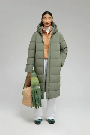 Пуховик длинный Finn Flare, 929 vetiver, арт. FWF11088