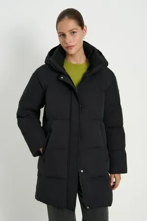 Пуховое полупальто Finn Flare, 200 black, арт. FWE11004