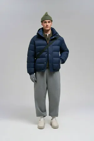 Пуховая стеганая куртка Finn Flare, 101 cosmic blue, арт. FAE21093