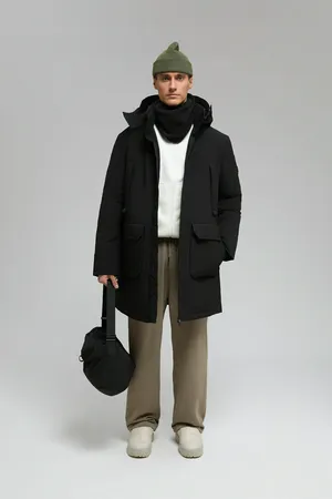 Пуховое пальто Finn Flare, 200 black, арт. FWE21020