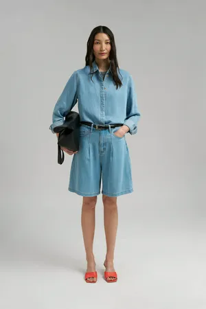 Блузка Finn Flare джинсовая, 126 light denim, арт. FSG15004