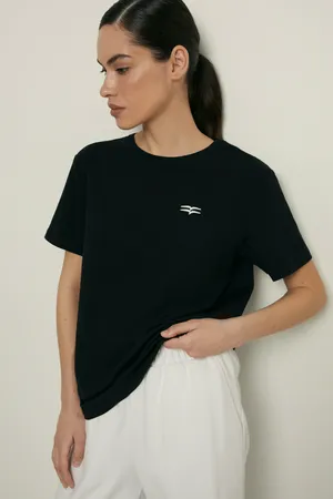 Футболка Finn Flare с вышивкой, 200 black, арт. FSF110120