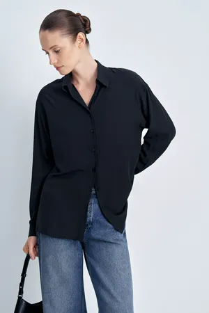 Блузка Finn Flare свободного кроя, 200 black, арт. BAS-10040