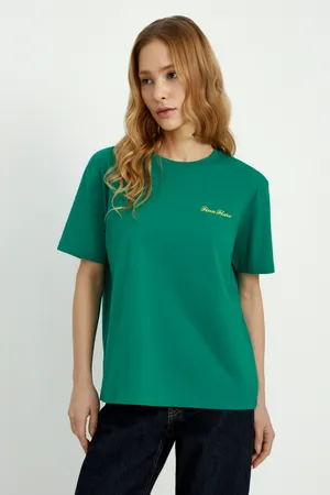 Футболка Finn Flare базовая, 500 green, арт. FBF11075